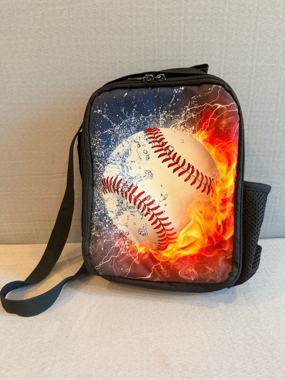Baseball Graphic Insulated Lunch Bag